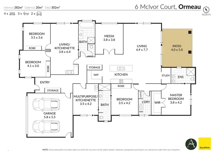 Floorplan of Homely house listing, 6 Mcivor Court, Ormeau QLD 4208