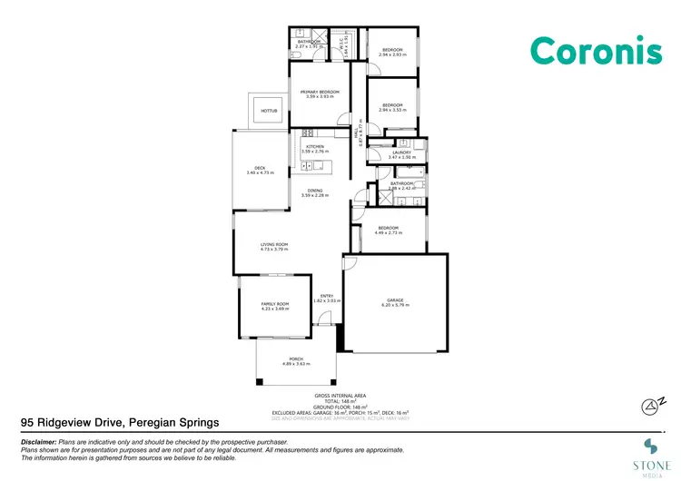 Floorplan of Homely house listing, 95 Ridgeview Drive, Peregian Springs QLD 4573