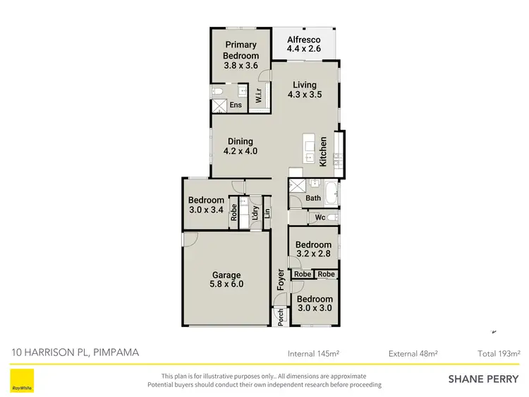 Floorplan of Homely house listing, 10 Harrison Place, Pimpama QLD 4209