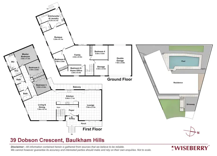 Floorplan of Homely house listing, 39 Dobson Crescent, Baulkham Hills NSW 2153