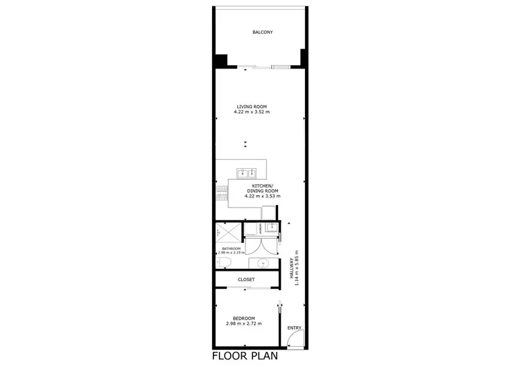 Floorplan of Homely house listing, 4/287 Vincent Street, Leederville WA 6007