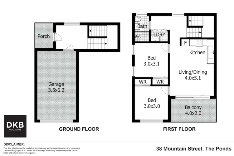 Floorplan of Homely house listing, 38 Mountain Street, The Ponds NSW 2769