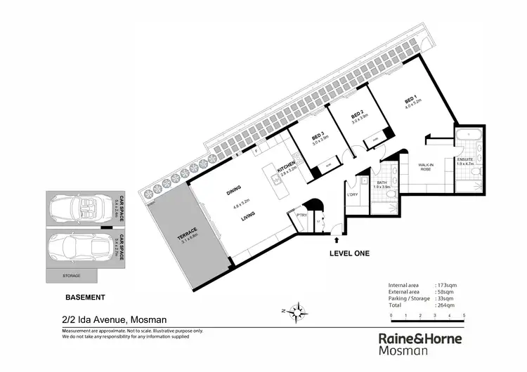 Floorplan of Homely apartment listing, 2/2 Ida Avenue, Mosman NSW 2088