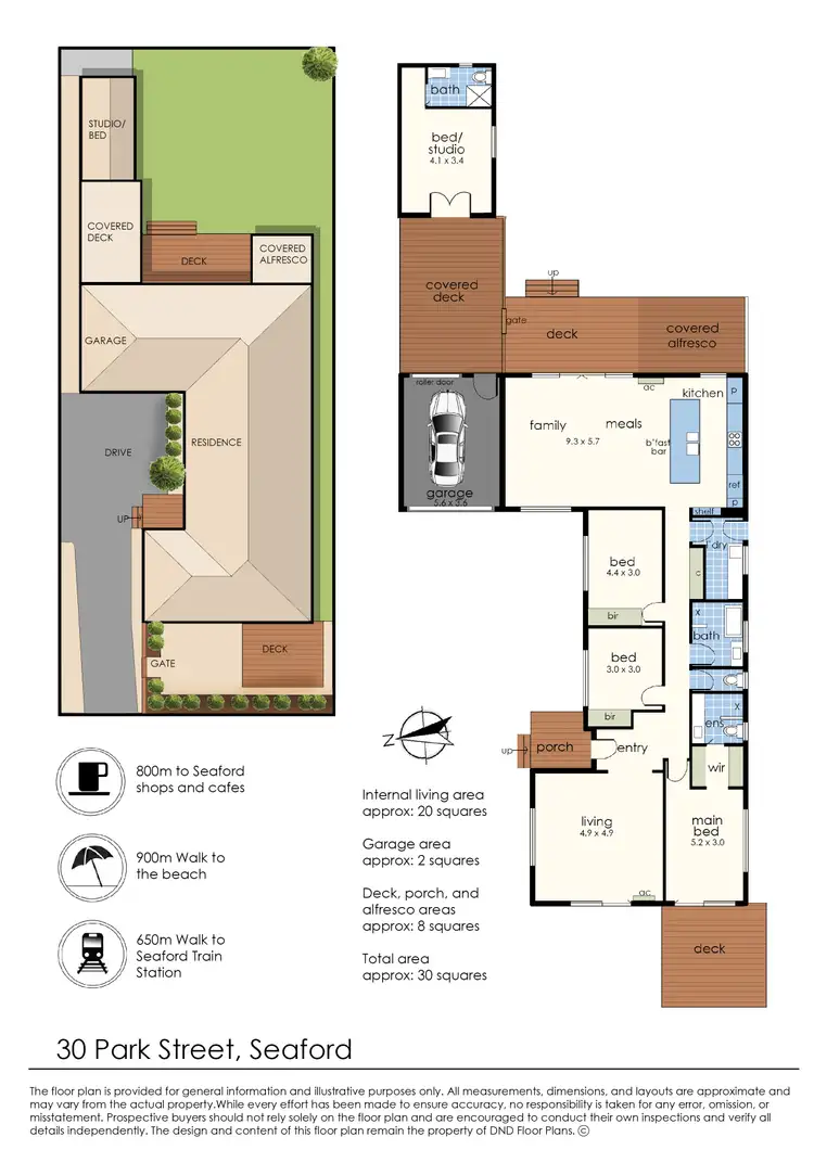 Floorplan of Homely house listing, 30 Park Street, Seaford VIC 3198