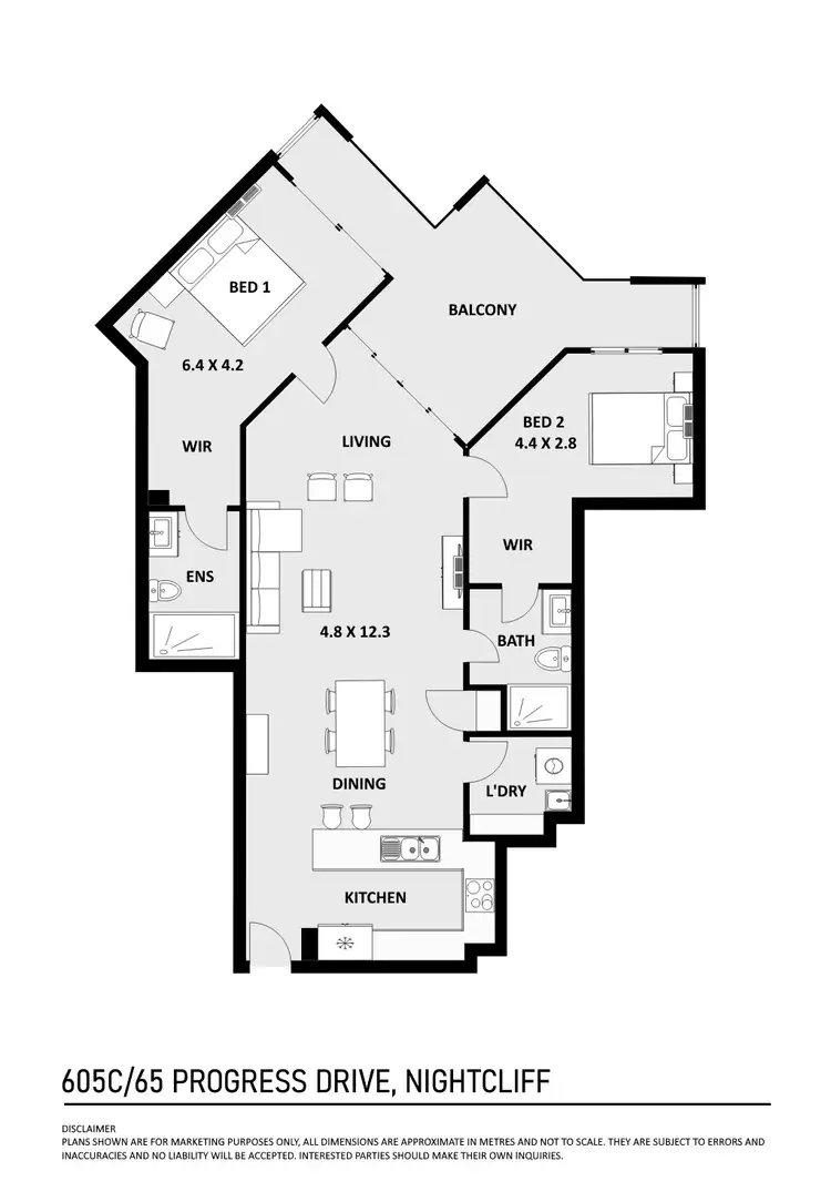 Floorplan of Homely other listing, 605C/65 Progress Drive, Nightcliff NT 810