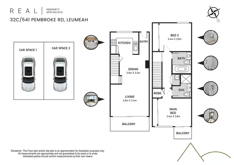 Floorplan of Homely apartment listing, 32C/541 Pembroke Road, Leumeah NSW 2560