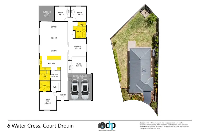 Floorplan of Homely house listing, 6 Water Cress Court, Drouin VIC 3818