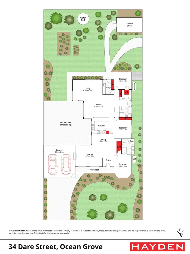 Floorplan of Homely house listing, 34 Dare Street, Ocean Grove VIC 3226