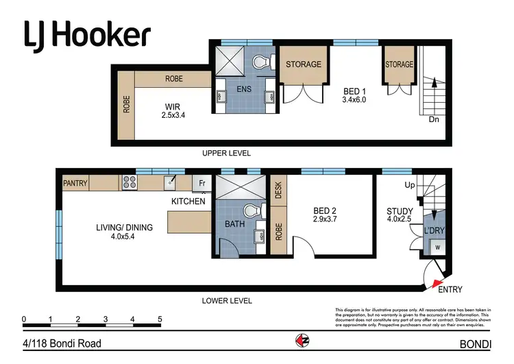 Floorplan of Homely apartment listing, 4/118 Bondi Road, Bondi NSW 2026