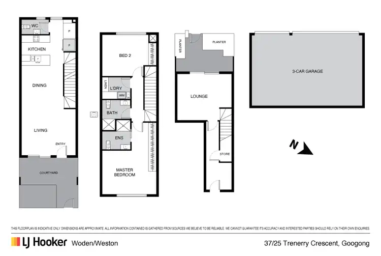 Floorplan of Homely townhouse listing, 37/25 Trenerry Crescent, Googong NSW 2620