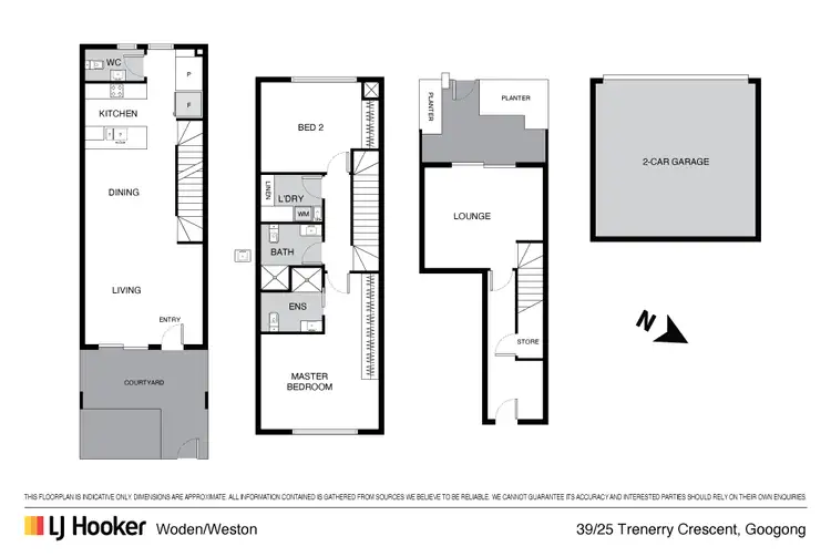 Floorplan of Homely townhouse listing, 39/25 Trenerry Crescent, Googong NSW 2620
