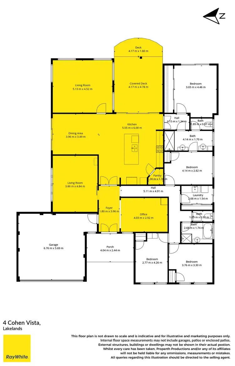 Floorplan of Homely house listing, 4 Cohen Vista, Lakelands WA 6180