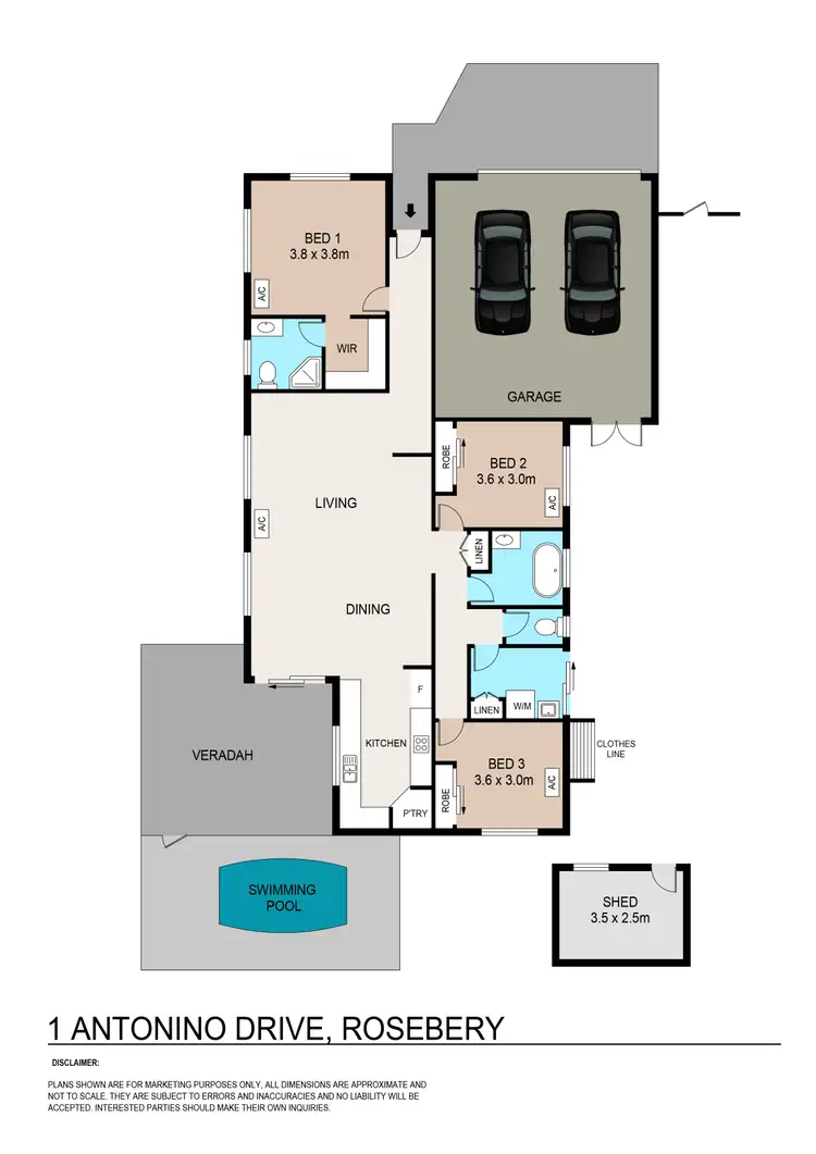 Floorplan of Homely house listing, 1 Antonino Drive, Rosebery NT 832
