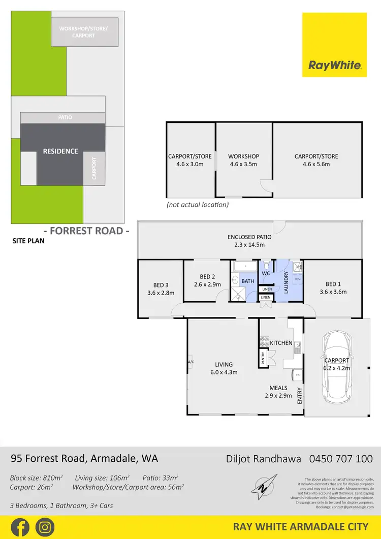 Floorplan of Homely house listing, 95 Forrest Road, Armadale WA 6112