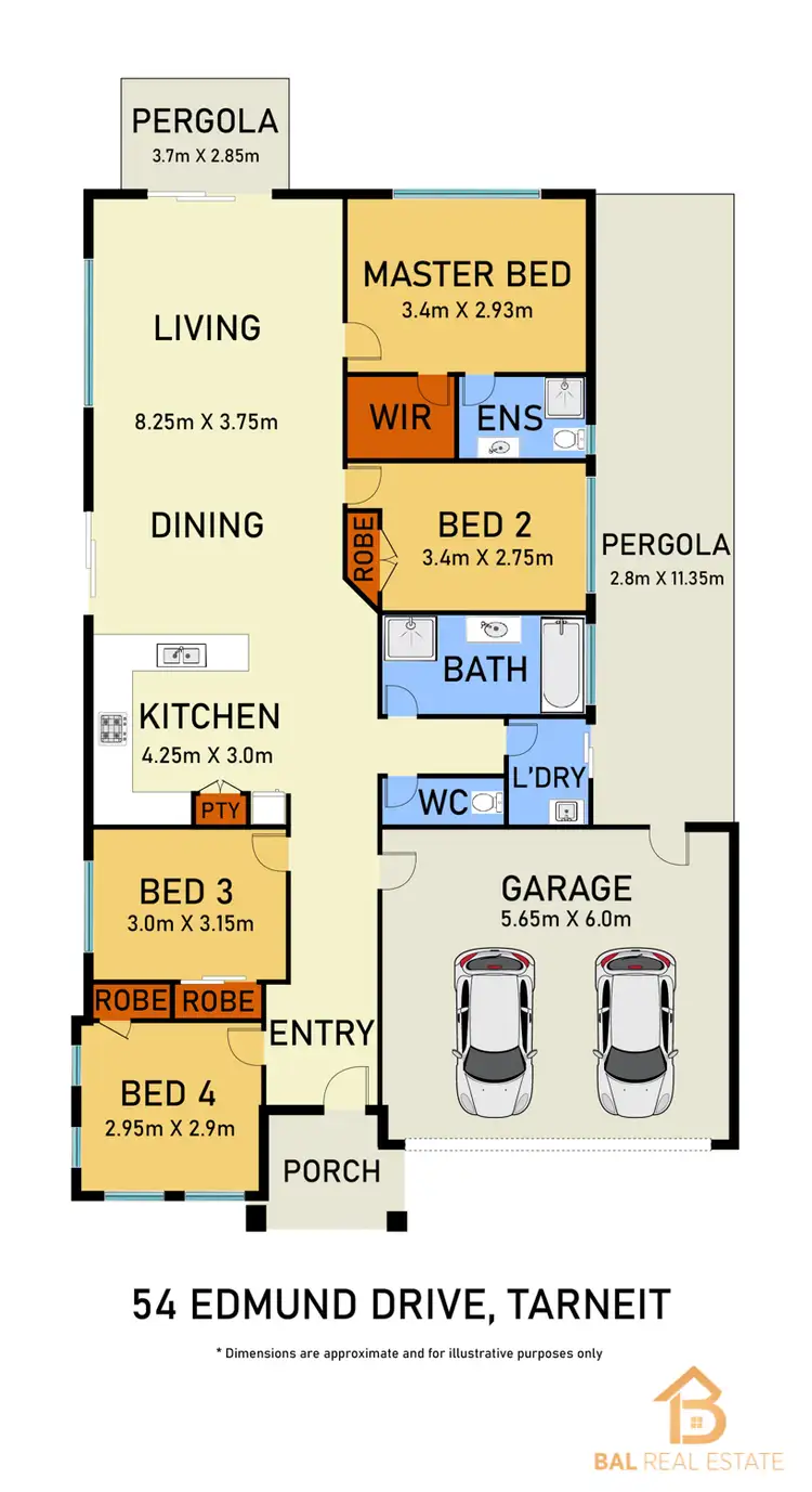 Floorplan of Homely house listing, 54 Edmund Drive, Tarneit VIC 3029