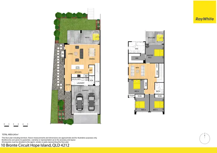 Floorplan of Homely townhouse listing, 10 Bronte Circuit, Hope Island QLD 4212