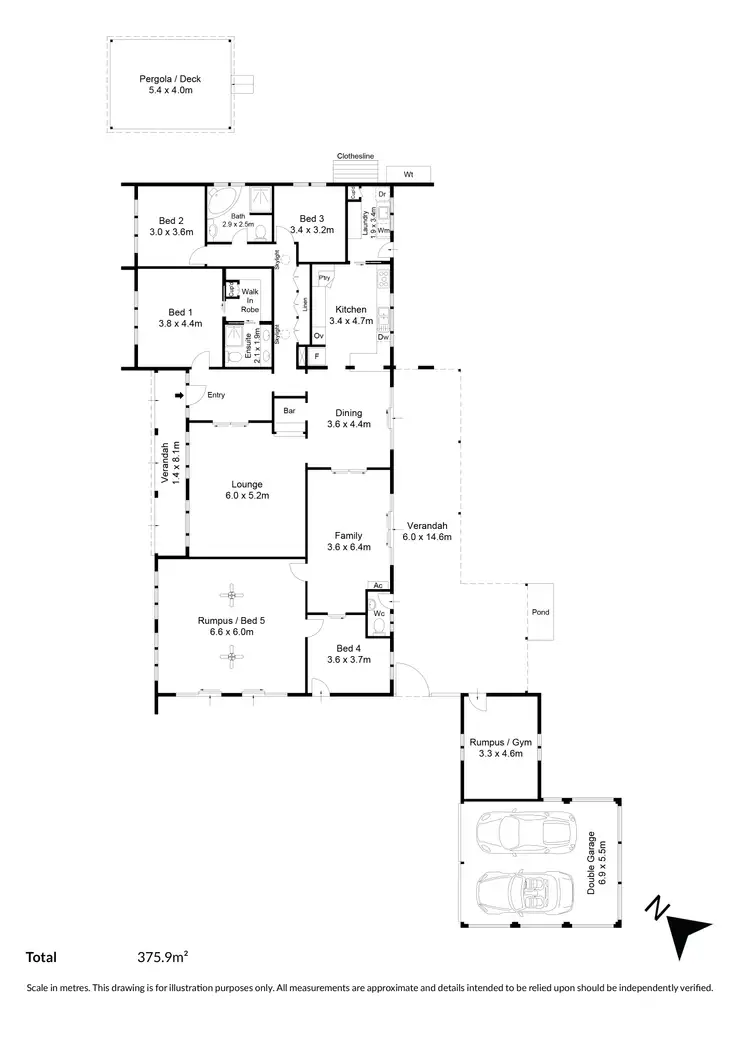 Floorplan of Homely house listing, 11 Leopold Street, Vista SA 5091