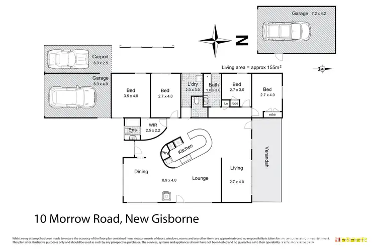 Floorplan of Homely house listing, 10 Morrow Road, Gisborne VIC 3437