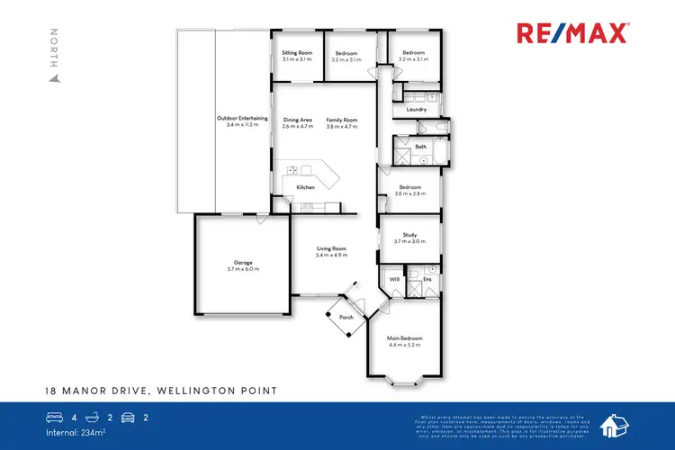 Floorplan of Homely house listing, 18 Manor Drive, Wellington Point QLD 4160