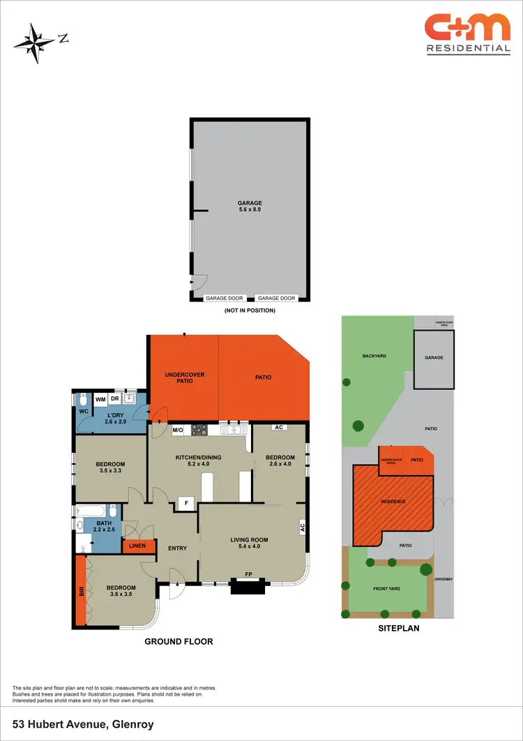 Floorplan of Homely house listing, 53 Hubert Avenue, Glenroy VIC 3046