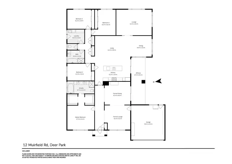 Floorplan of Homely house listing, 12 Muirfield Street, Deer Park VIC 3023