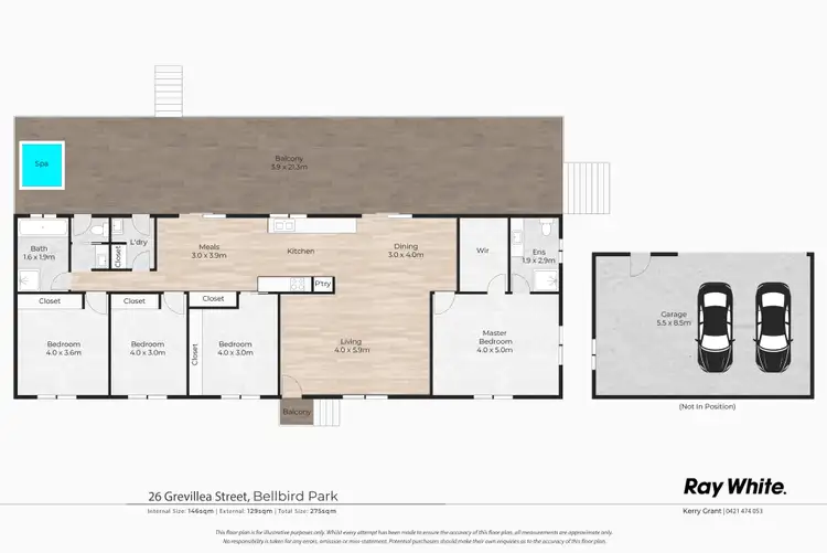 Floorplan of Homely house listing, 26 Grevillea Street, Bellbird Park QLD 4300