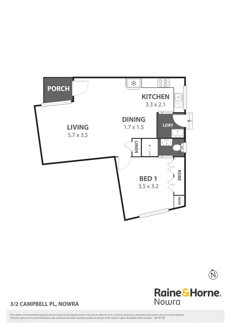 Floorplan of Homely unit listing, 3/2 Campbell Place, Nowra NSW 2541