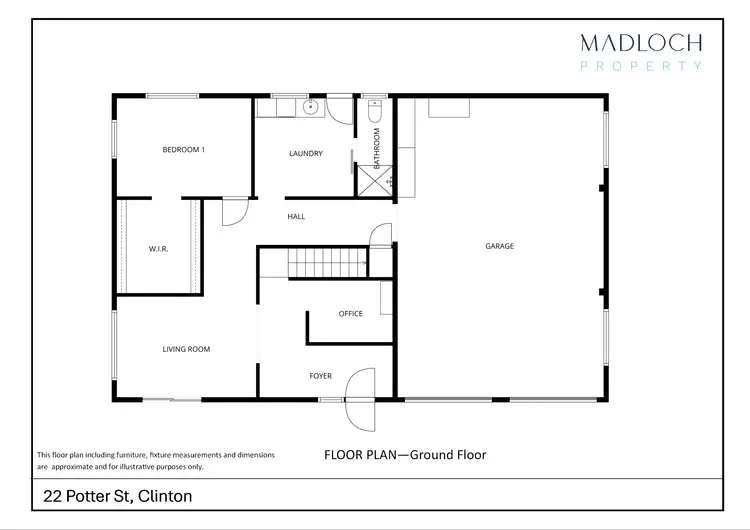 Floorplan of Homely house listing, 22 Potter Street, Clinton QLD 4680