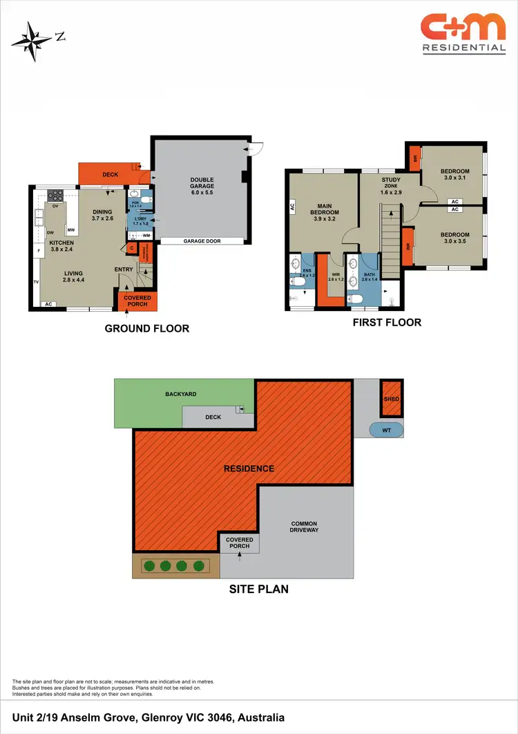 Floorplan of Homely townhouse listing, 2/19 Anselm Grove, Glenroy VIC 3046