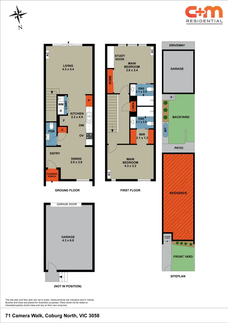 Floorplan of Homely townhouse listing, 71 Camera Walk, Coburg North VIC 3058