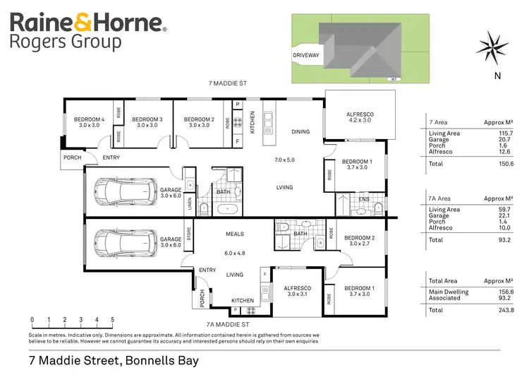 Floorplan of Homely house listing, 7 & 7a Maddie Street, Bonnells Bay NSW 2264