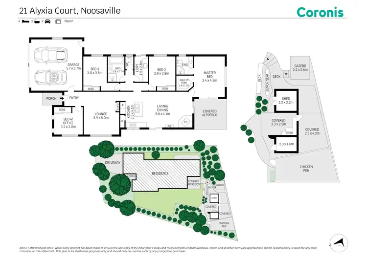 Floorplan of Homely house listing, 21 Alyxia Court, Noosaville QLD 4566