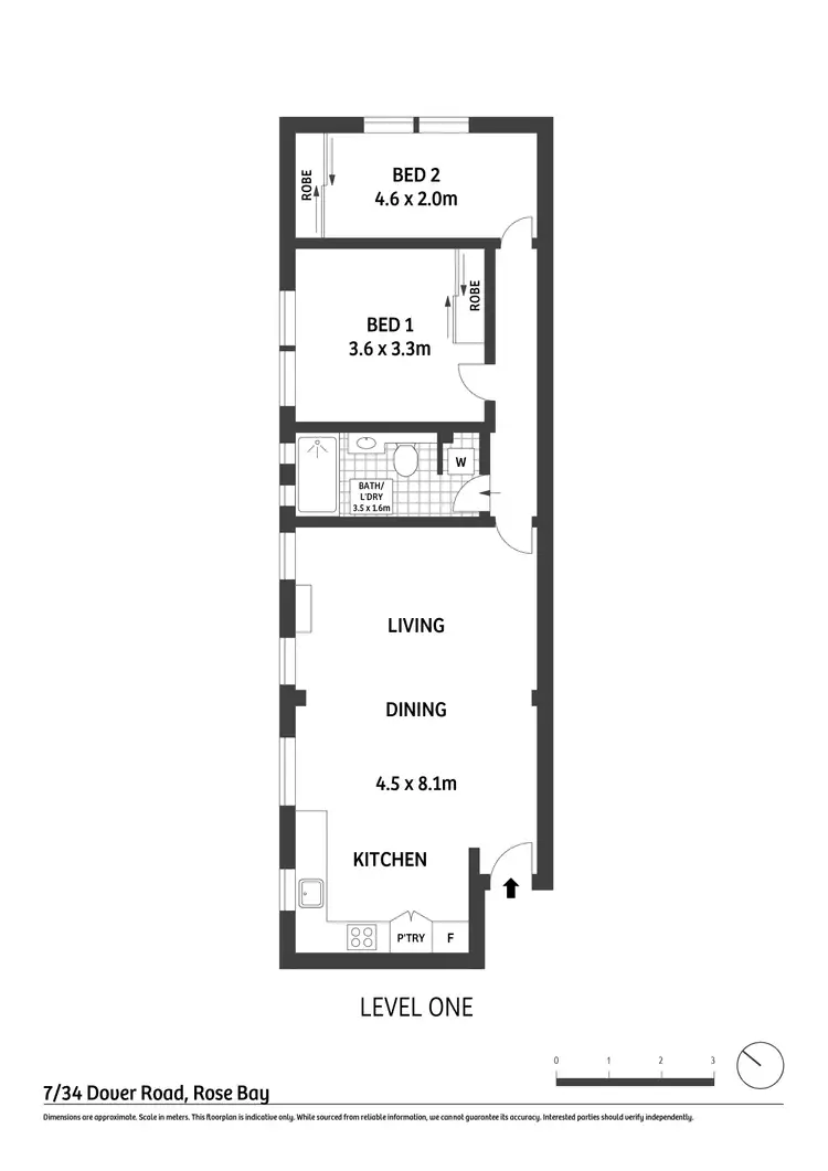 Floorplan of Homely apartment listing, 7/34 Dover Road, Rose Bay NSW 2029
