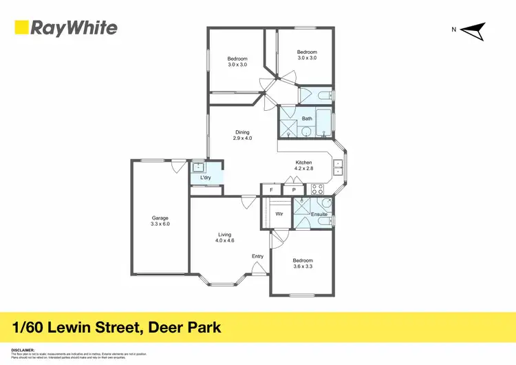 Floorplan of Homely house listing, 1/60 Lewin Street, Deer Park VIC 3023