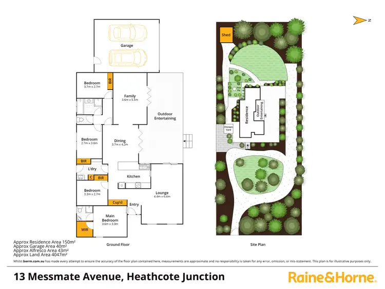 Floorplan of Homely house listing, 13 Messmate Avenue, Heathcote Junction VIC 3758
