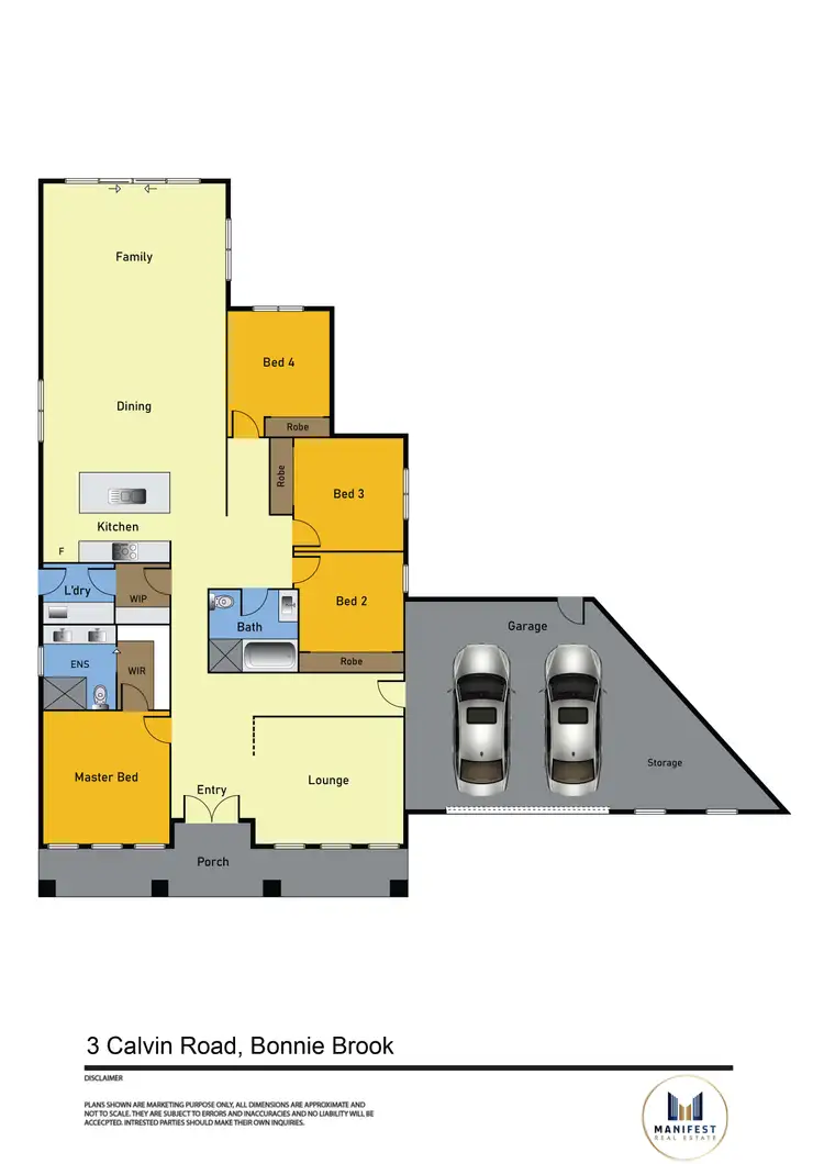 Floorplan of Homely house listing, 3 Calvin Road, Bonnie Brook VIC 3335
