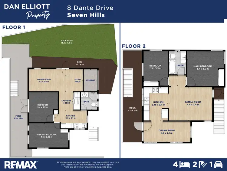 Floorplan of Homely house listing, 8 Dante Drive, Seven Hills QLD 4170
