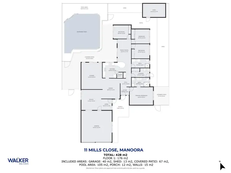 Floorplan of Homely house listing, 11 Mills Close, Manoora QLD 4870