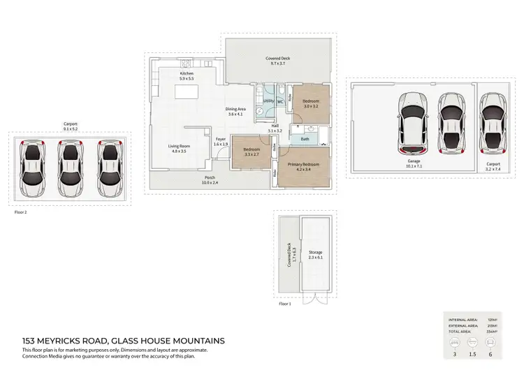 Floorplan of Homely house listing, 153 Meyricks Road, Glass House Mountains QLD 4518