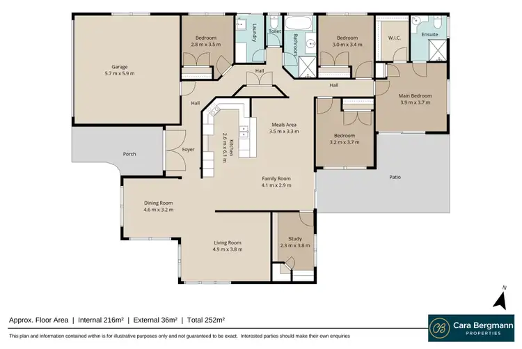 Floorplan of Homely house listing, 2 Granada Drive, Eatons Hill QLD 4037
