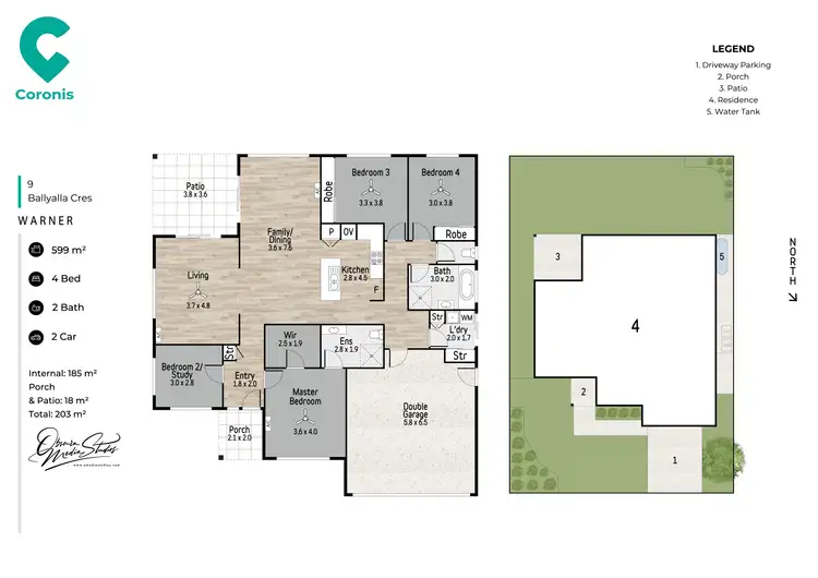 Floorplan of Homely house listing, 9 Ballyalla Crescent, Warner QLD 4500