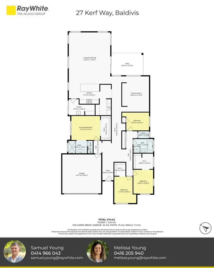Floorplan of Homely house listing, 27 Kerf Way, Baldivis WA 6171