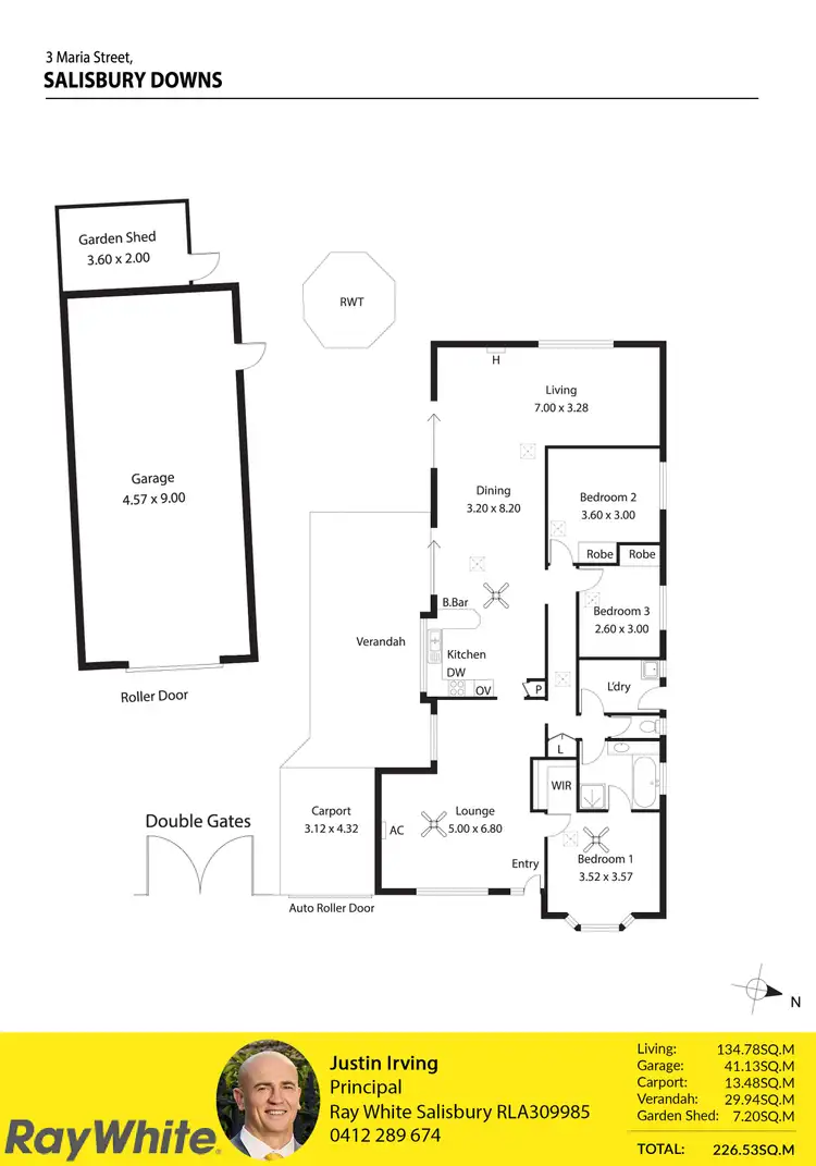 Floorplan of Homely house listing, 3 Maria Street, Salisbury Downs SA 5108