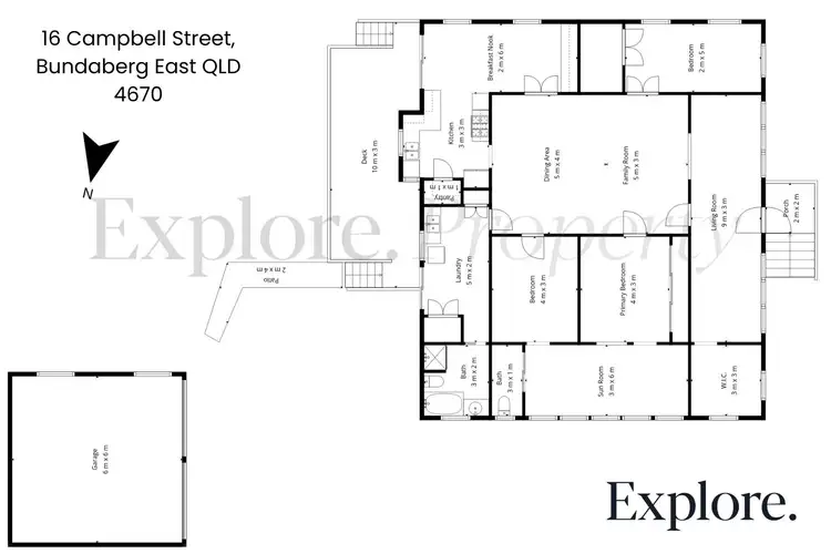 Floorplan of Homely house listing, 16 Campbell Street, Bundaberg East QLD 4670