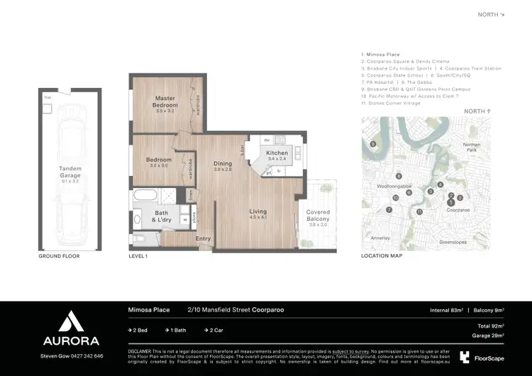 Floorplan of Homely unit listing, 2/10 Mansfield Street, Coorparoo QLD 4151