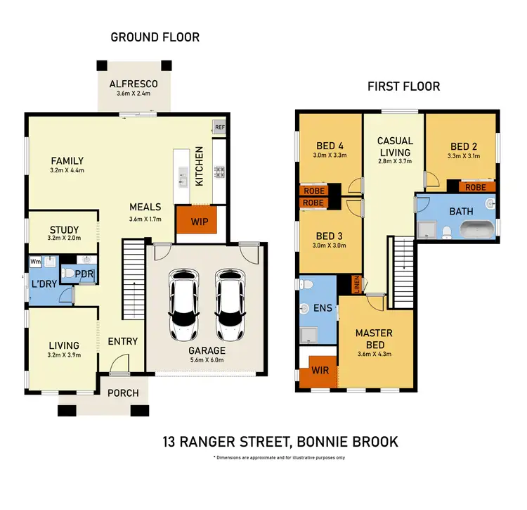 Floorplan of Homely house listing, 13 Ranger Street, Bonnie Brook VIC 3335