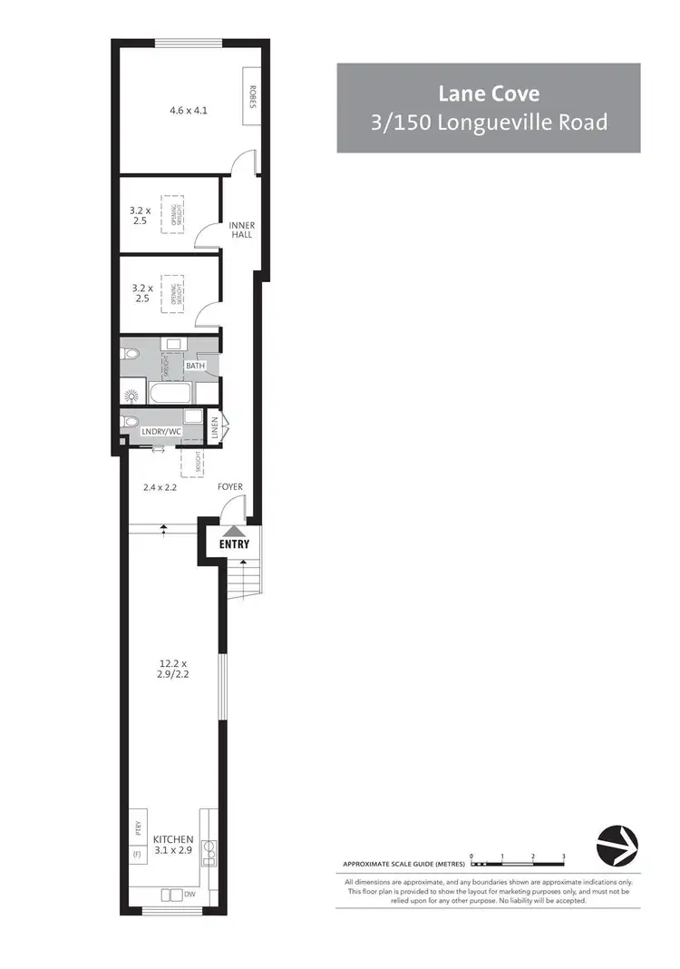 Floorplan of Homely unit listing, 3/150 Longueville Road, Lane Cove NSW 2066