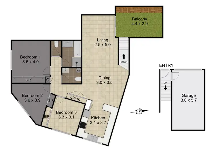 Floorplan of Homely apartment listing, 5/519 Pacific Highway, Mount Colah NSW 2079