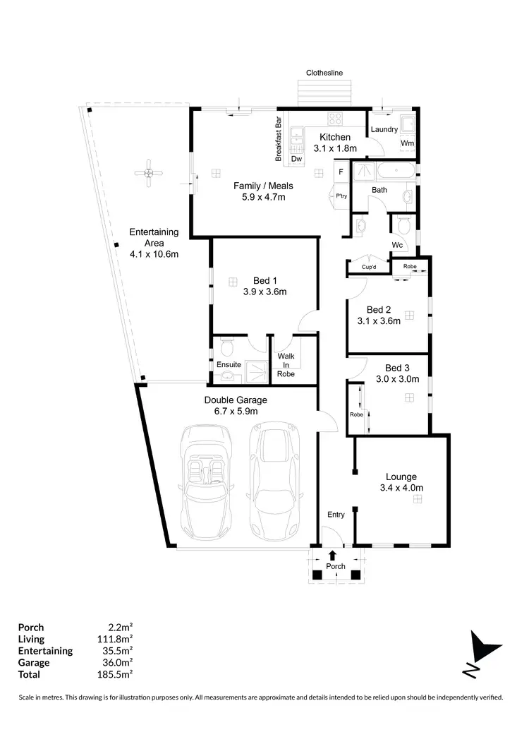Floorplan of Homely house listing, 1B March Street, Windsor Gardens SA 5087
