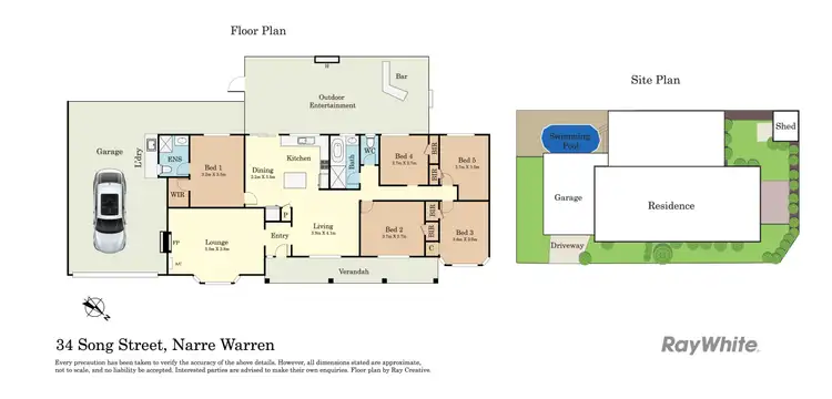 Floorplan of Homely house listing, 34 Song Street, Narre Warren VIC 3805